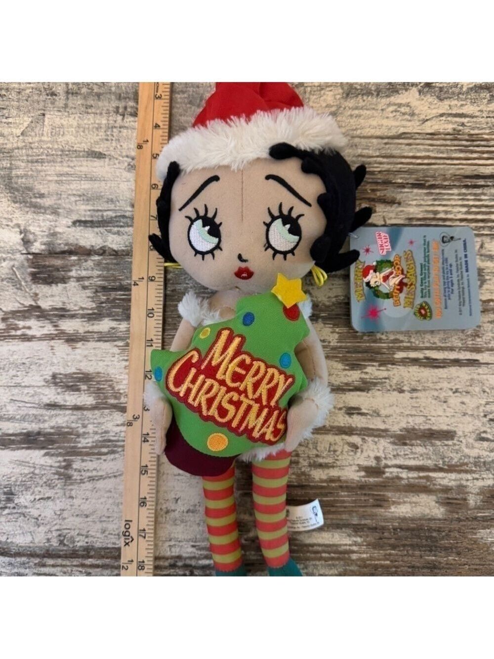 Betty Boop Plush Rag Doll Sugarloaf Christmas Elf - Picture 5 of 9